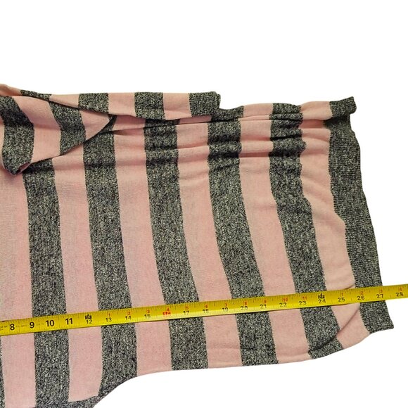 DIVIDED HM SWEATER Size 4 Pink and Grey Striped Long Sleeve #Basic #Cozycore - Picture 7 of 9